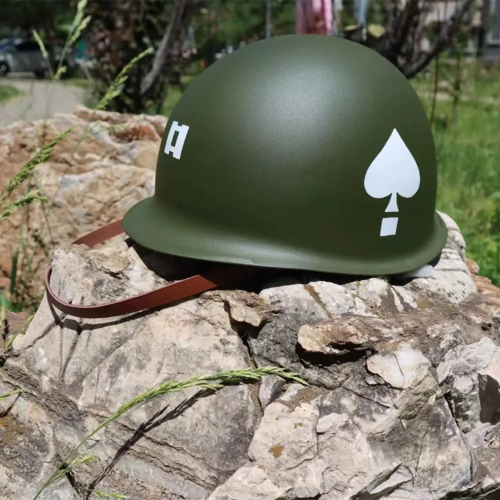 WW2 Helmet Peach Heart Soldier American Green Metal Tactical Adaptation Historical Reenactment M1 Helmet
WW2 Helmet Peach Heart Soldier American Green Metal Tactical Adaptation Historical Reenactment M1 Helmet