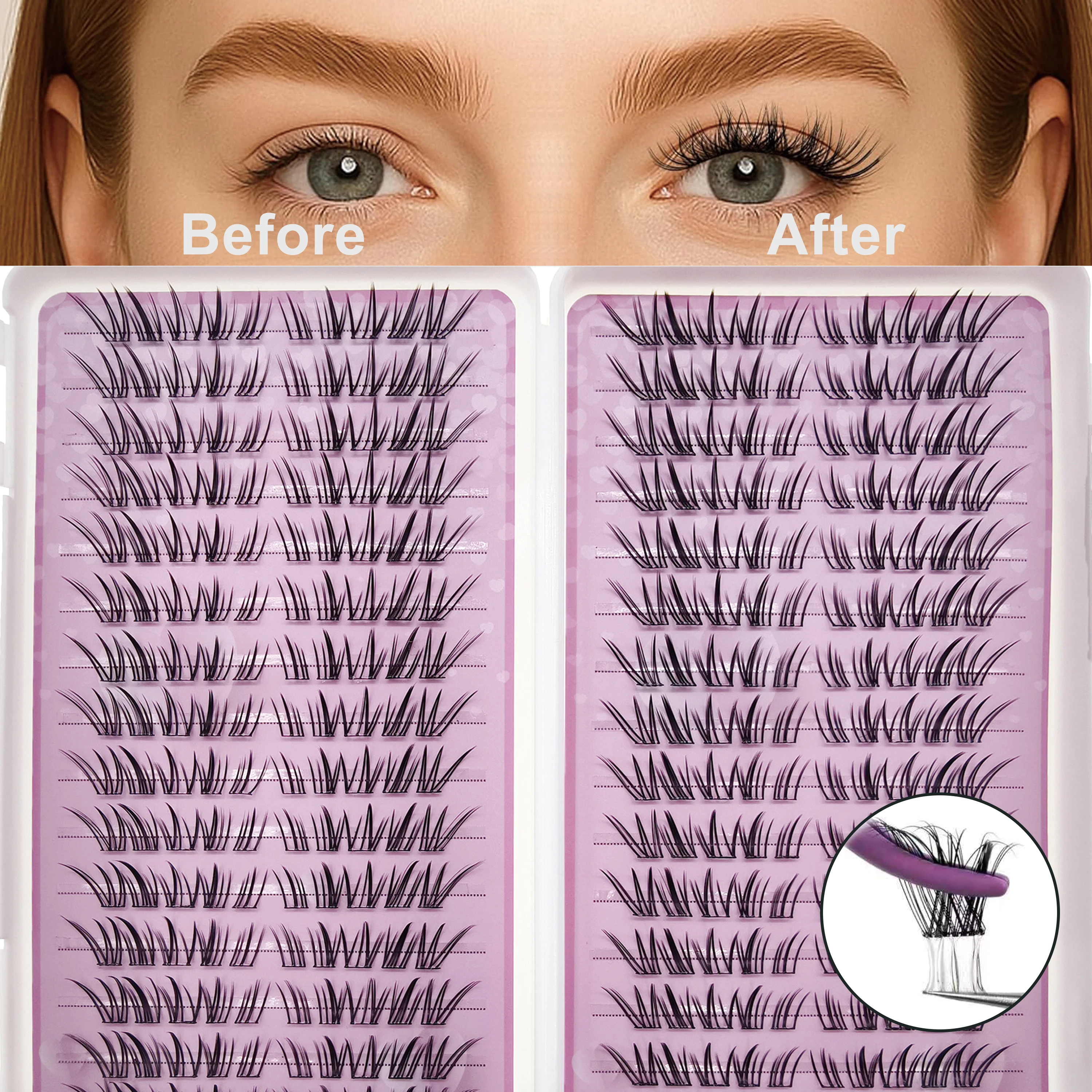 FAIRYTIS Large Capacity Glue-Free False Eyelashes 30 Rows Soft Reusable Easy Application Cluster Grafting Wholesale Lashes
FAIRYTIS Large Capacity Glue-Free False Eyelashes 30 Rows Soft Reusable Easy Application Cluster Grafting Wholesale Lashes