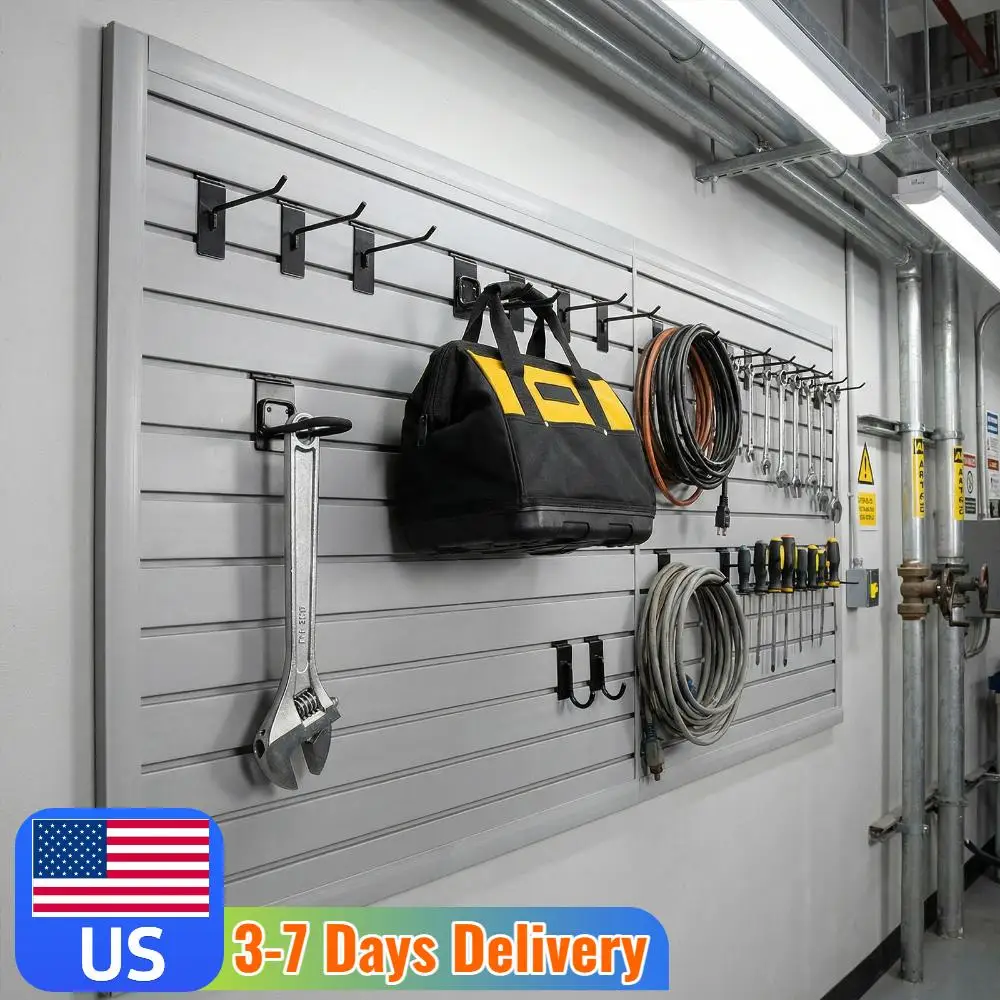 Панели для стеллажей Slat Wall 4x8 футов, перфорированная доска для инструментов, настенный органайзер для гаражного хранения
Панели для стеллажей Slat Wall 4x8 футов, перфорированная доска для инструментов, настенный органайзер для гаражного хранения