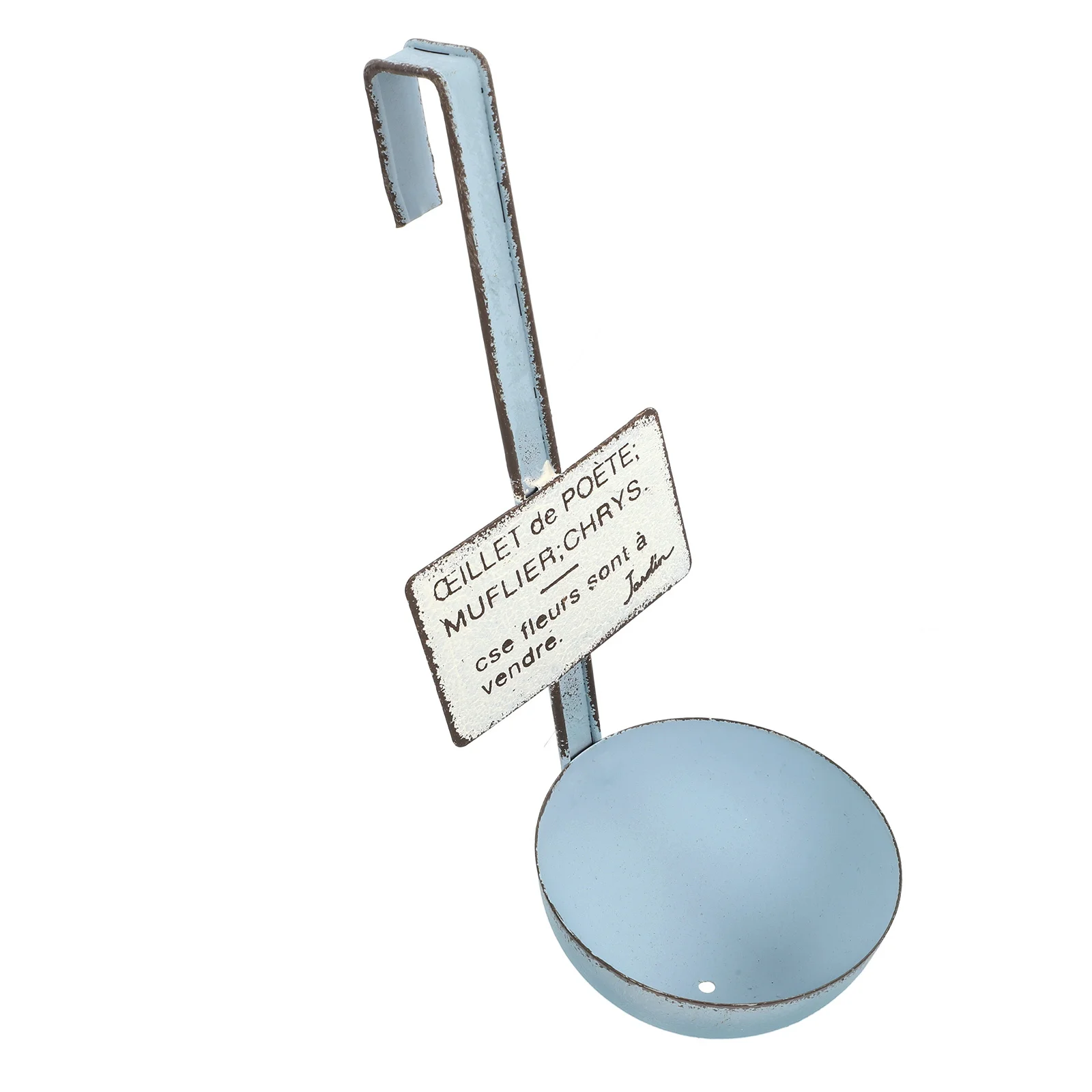 Iron Flower Pot Spoon Shaped Hanging Planter Durable Outdoor Indoor Garden Decorative Metal Bucket For Balcony Porch Wall Fence
Iron Flower Pot Spoon Shaped Hanging Planter Durable Outdoor Indoor Garden Decorative Metal Bucket For Balcony Porch Wall Fence