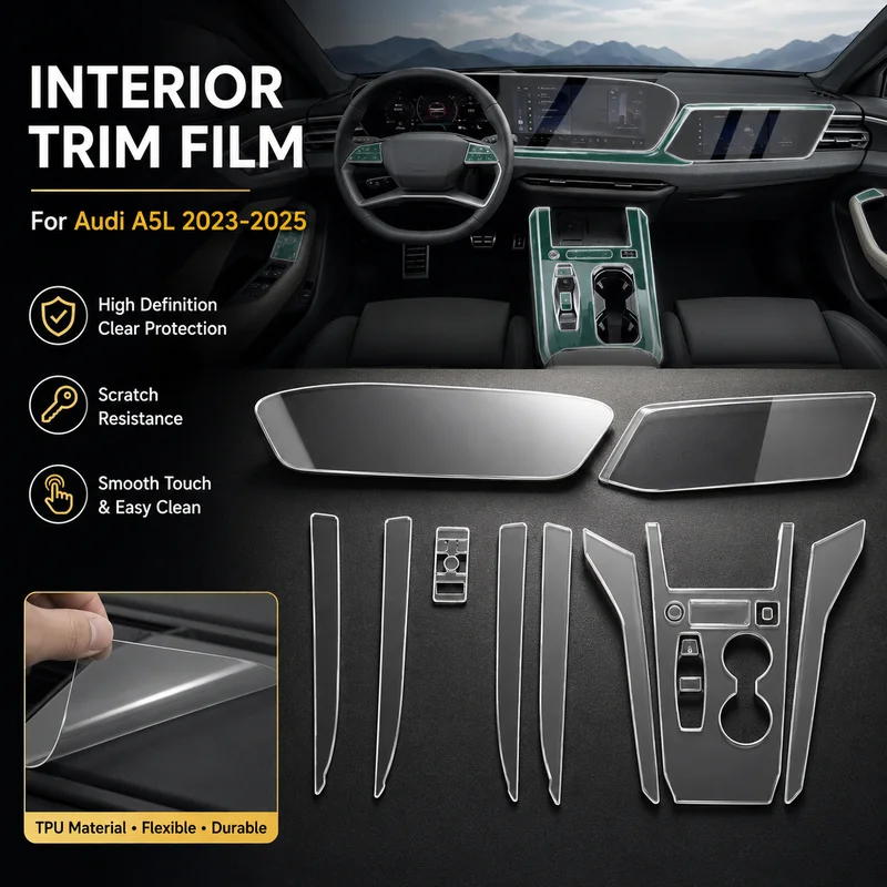 Interior Trim Film For Audi A5L 2023-2025 Car Accessories TPU High Definition Navigation Screen Protector, Replacement Parts
Interior Trim Film For Audi A5L 2023-2025 Car Accessories TPU High Definition Navigation Screen Protector, Replacement Parts