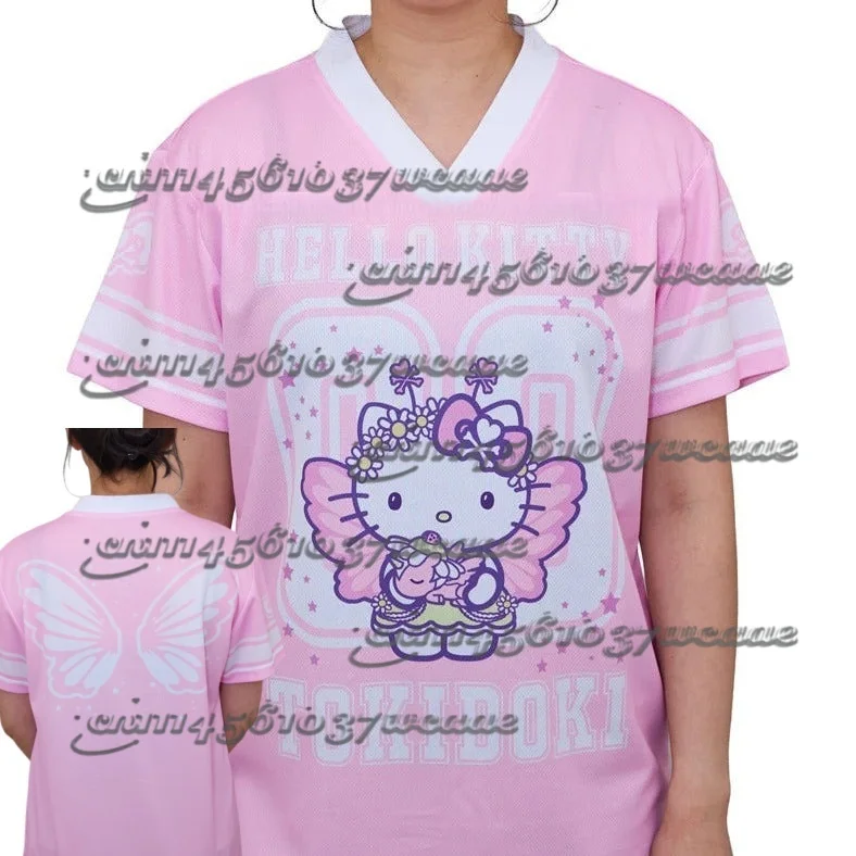 Sanrio Hello Kitty Theme Green American Shirt Street Summer T-shirt Super Large Adult Universal Top New Maternity Wear 2026
Sanrio Hello Kitty Theme Green American Shirt Street Summer T-shirt Super Large Adult Universal Top New Maternity Wear 2026
