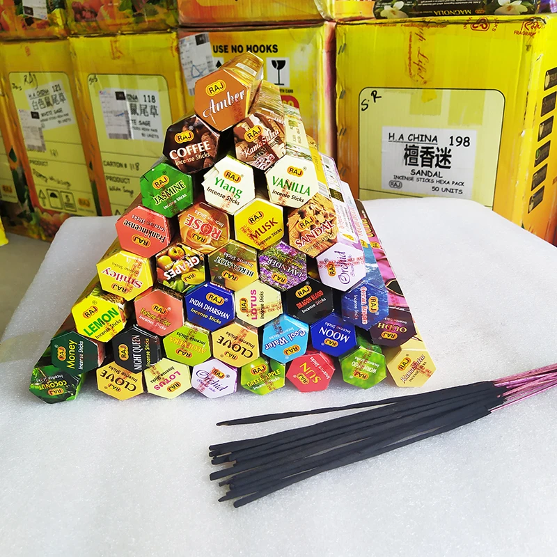 20 Sticks RAJ Natural Handmade Indian Incense Sticks Bulk White Sage Incense Lavender Scents for Home Yoga Meditaion Joss Sticks
20 Sticks RAJ Natural Handmade Indian Incense Sticks Bulk White Sage Incense Lavender Scents for Home Yoga Meditaion Joss Sticks
