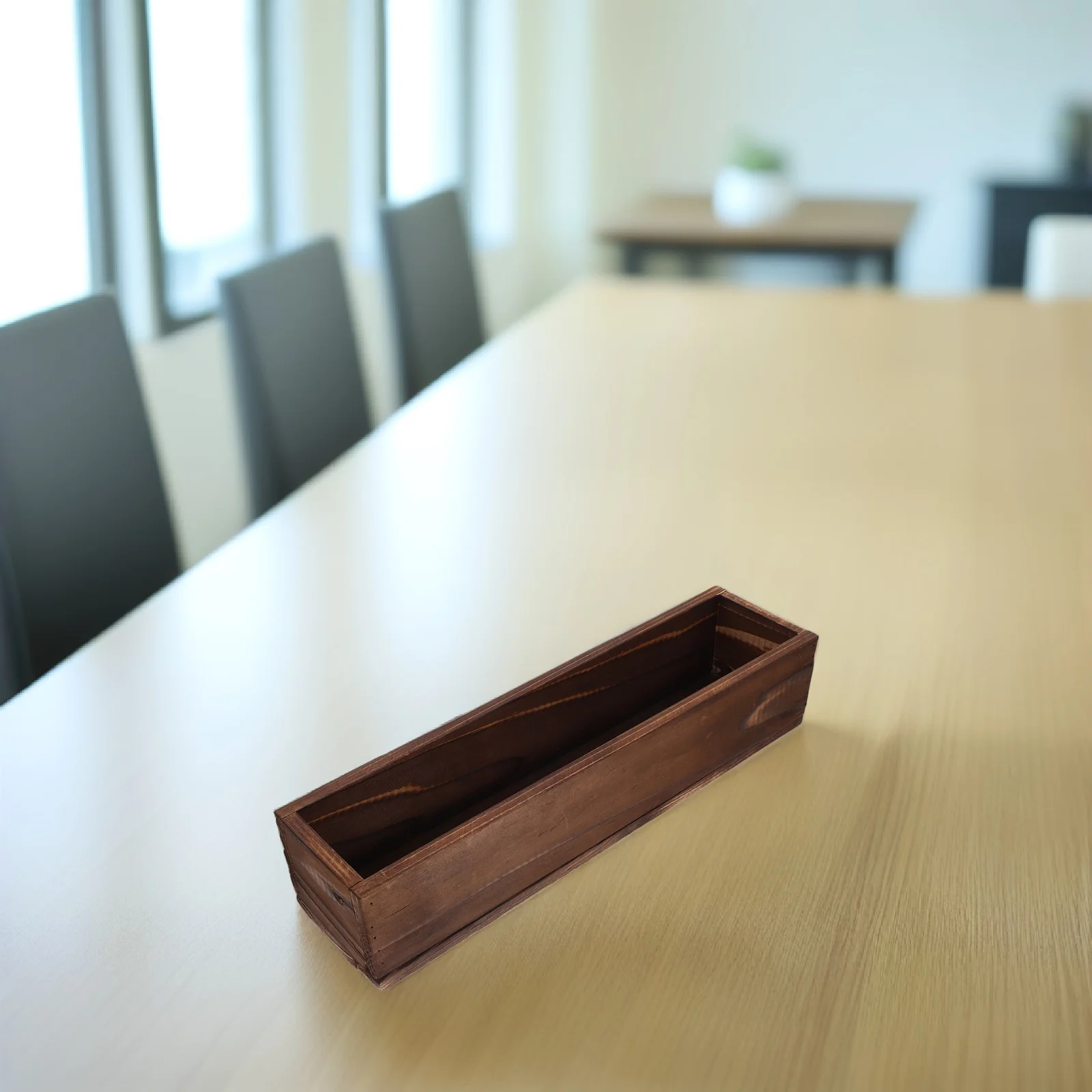 Wooden Flower Pot Planters Rectangular Bonsai Boxes Dark Brown for Outdoor Indoor Plants Succulent Cactus Planter Gardening Vase
Wooden Flower Pot Planters Rectangular Bonsai Boxes Dark Brown for Outdoor Indoor Plants Succulent Cactus Planter Gardening Vase
