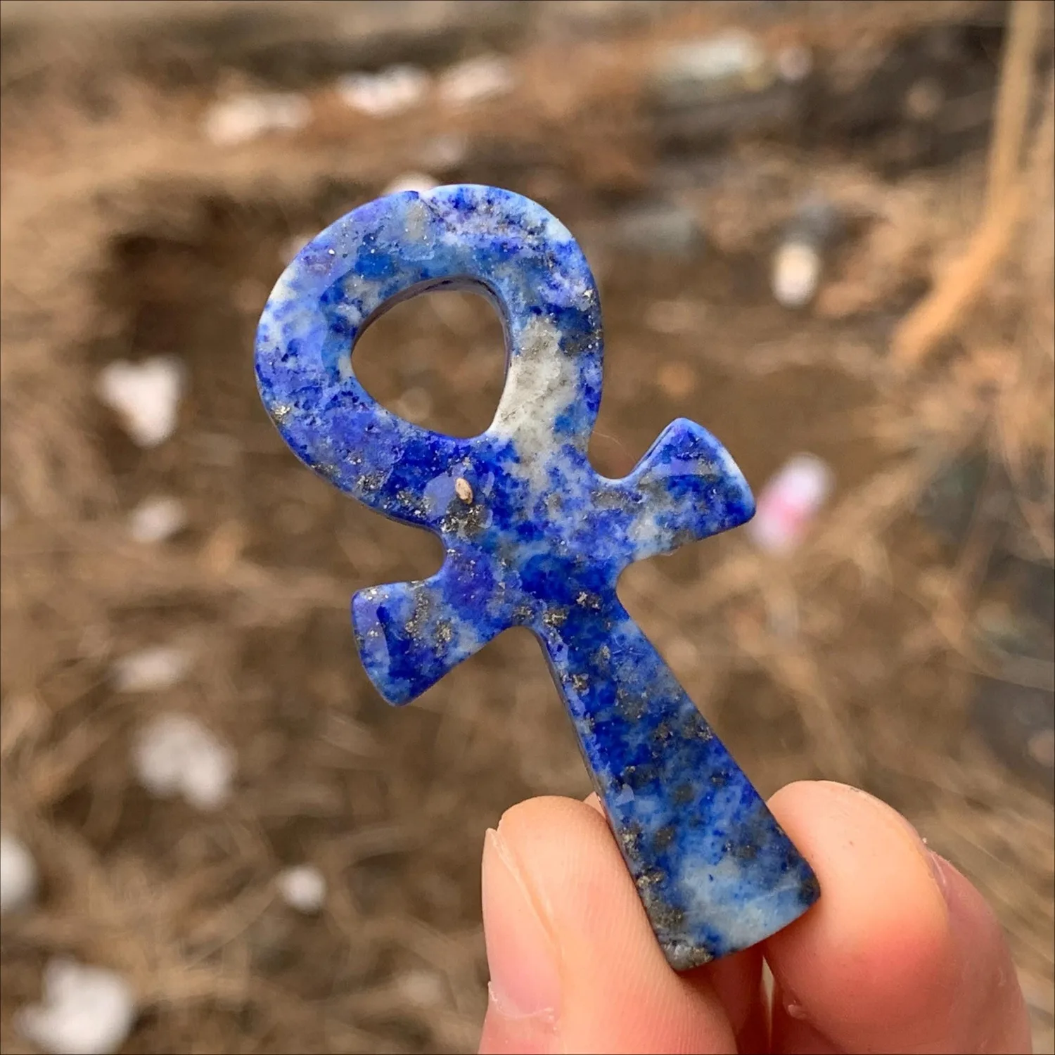 Natural Lapis Lazuli Crystal Ankh Carved Polished Ancient Egyptian Cross Pendant Healing Reiki Stone Home Decor Ornament
Natural Lapis Lazuli Crystal Ankh Carved Polished Ancient Egyptian Cross Pendant Healing Reiki Stone Home Decor Ornament