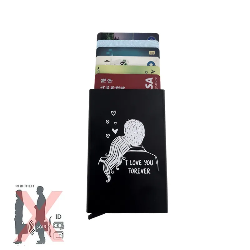 Automatic Pop Up Wallet Minimalist Credit Card Holder For Men Women RFID Blocking Mini Metal Case
Automatic Pop Up Wallet Minimalist Credit Card Holder For Men Women RFID Blocking Mini Metal Case