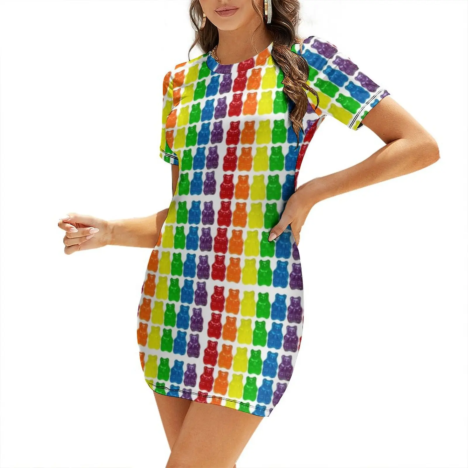 Rainbow Of Gummi Deliciousness Short Sleeved Dress summer dress for women 2025 womens clothing Woman dresses
Rainbow Of Gummi Deliciousness Short Sleeved Dress summer dress for women 2025 womens clothing Woman dresses