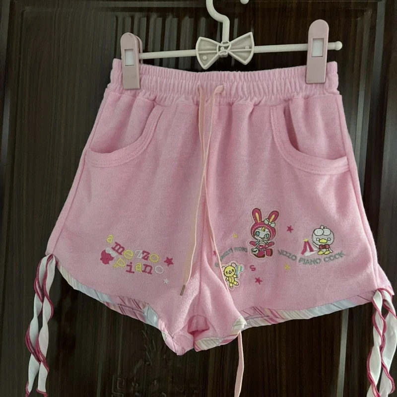 Japan Summer Sweet Lolita Shorts Women Kawaii Cartoon Bunny Elastic Waist Wide Leg Pants Casual Loose Pantalones Cortos De Mujer
Japan Summer Sweet Lolita Shorts Women Kawaii Cartoon Bunny Elastic Waist Wide Leg Pants Casual Loose Pantalones Cortos De Mujer