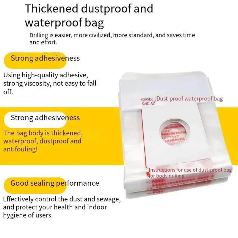 Waterproof Dust Bag for Water Drill Air Conditioner Range Hood - Electric Hammer Drilling Holes - Water Bag Cover
Waterproof Dust Bag for Water Drill Air Conditioner Range Hood - Electric Hammer Drilling Holes - Water Bag Cover