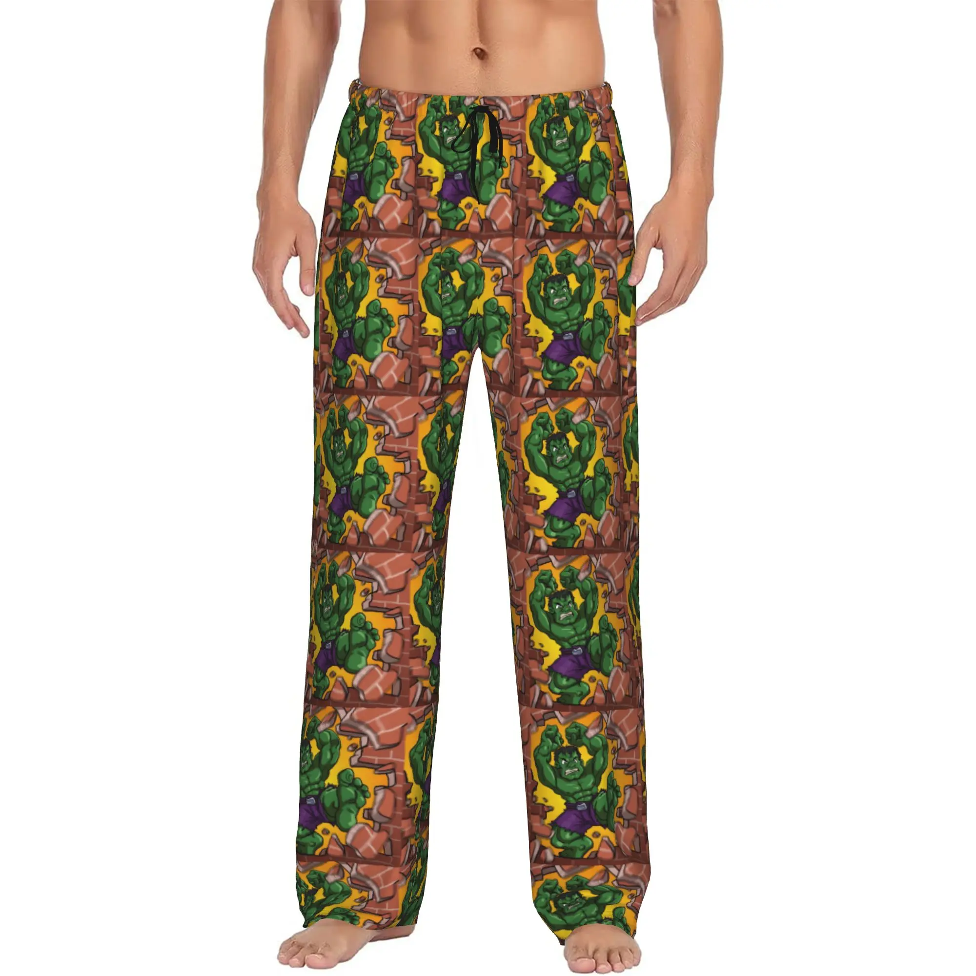 Custom H-Hulk Comic Art Pajama Pants Sleepwear for Men Elastic Waistband Sleep Lounge Bottoms with Pockets
Custom H-Hulk Comic Art Pajama Pants Sleepwear for Men Elastic Waistband Sleep Lounge Bottoms with Pockets
