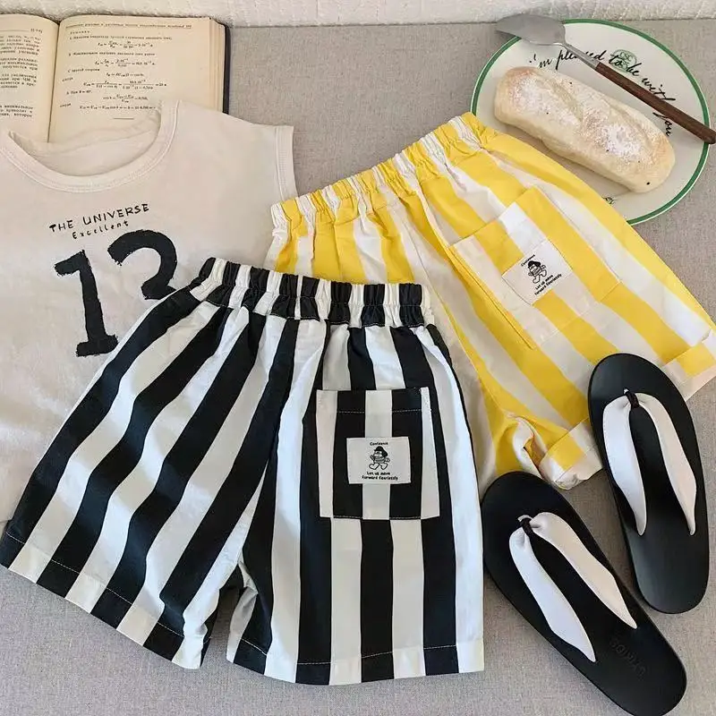 Kids Boys' Summer Shorts 2025 New Style Children's Fashionable Striped Pentagram Shorts Boys' Loose Shorts
Kids Boys' Summer Shorts 2025 New Style Children's Fashionable Striped Pentagram Shorts Boys' Loose Shorts