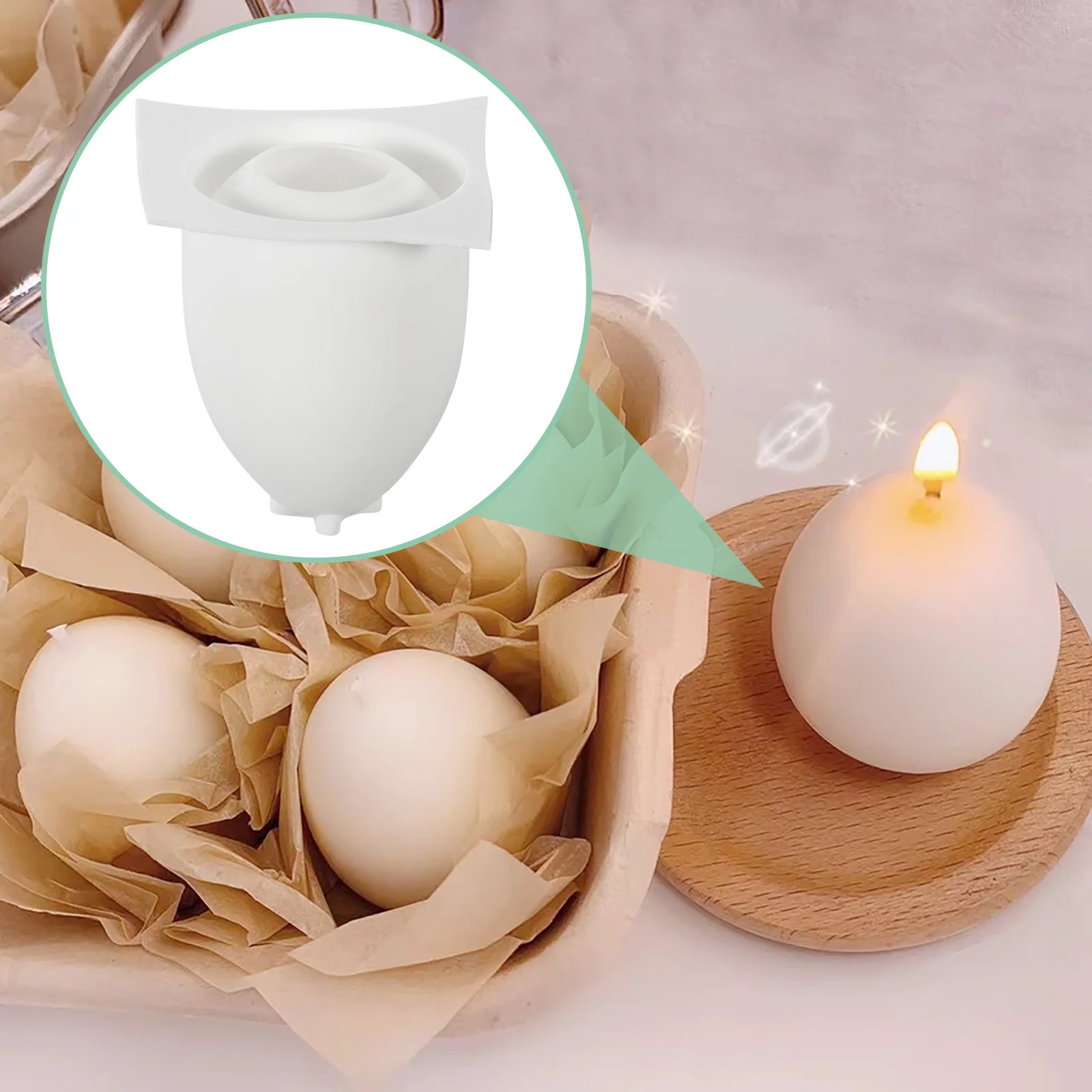 Egg Shape Silicone Mold For Aromatherapy Making Diy Craft Soap Mould Handmade Scented Mold Practical Durable Easy
Egg Shape Silicone Mold For Aromatherapy Making Diy Craft Soap Mould Handmade Scented Mold Practical Durable Easy