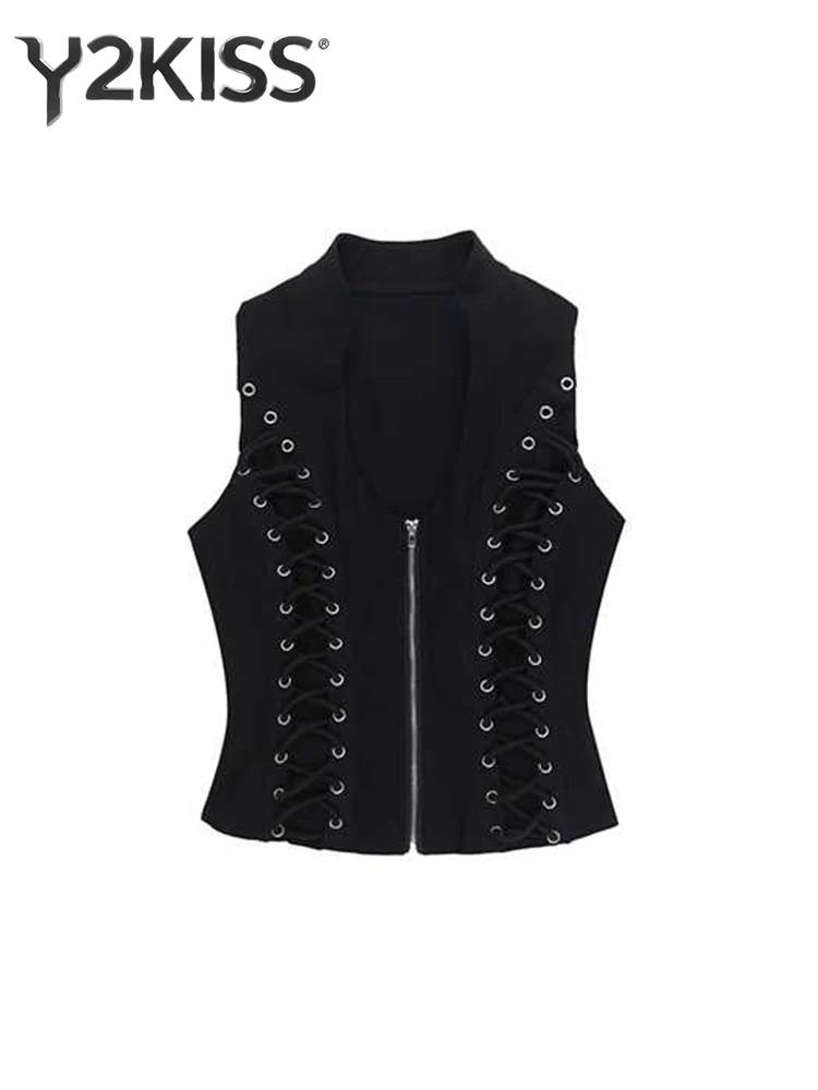 Summer Women American Retro Dark Academia Crop Top Coquette Japanese Y2k Cyber Punk Gyaru Coquette Tank Tops Dark Academia Vest
Summer Women American Retro Dark Academia Crop Top Coquette Japanese Y2k Cyber Punk Gyaru Coquette Tank Tops Dark Academia Vest