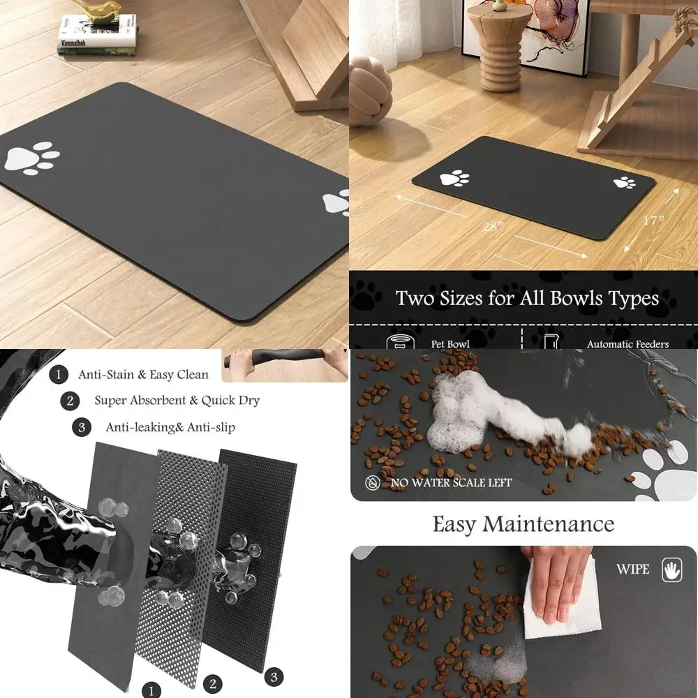 Pet Feeding Mat-Absorbent Dog Mat for Food and Water Bowl-No Stains Quick Dry Water Dispenser Mat-Dog Accessories Pet Supplies-B
Pet Feeding Mat-Absorbent Dog Mat for Food and Water Bowl-No Stains Quick Dry Water Dispenser Mat-Dog Accessories Pet Supplies-B
