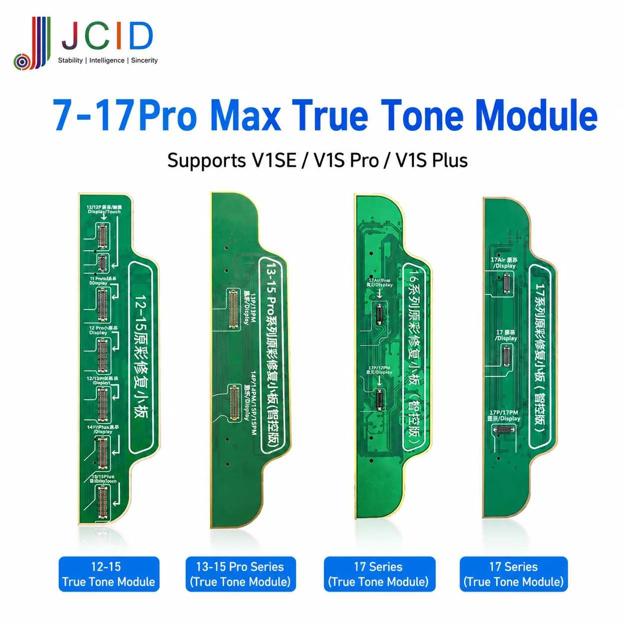 JCID True Tone Repair Module Board for iPhone 7-17 Pro Max Original Screen Color Recovery Mini Board V1SE V1S Pro Plus
JCID True Tone Repair Module Board for iPhone 7-17 Pro Max Original Screen Color Recovery Mini Board V1SE V1S Pro Plus