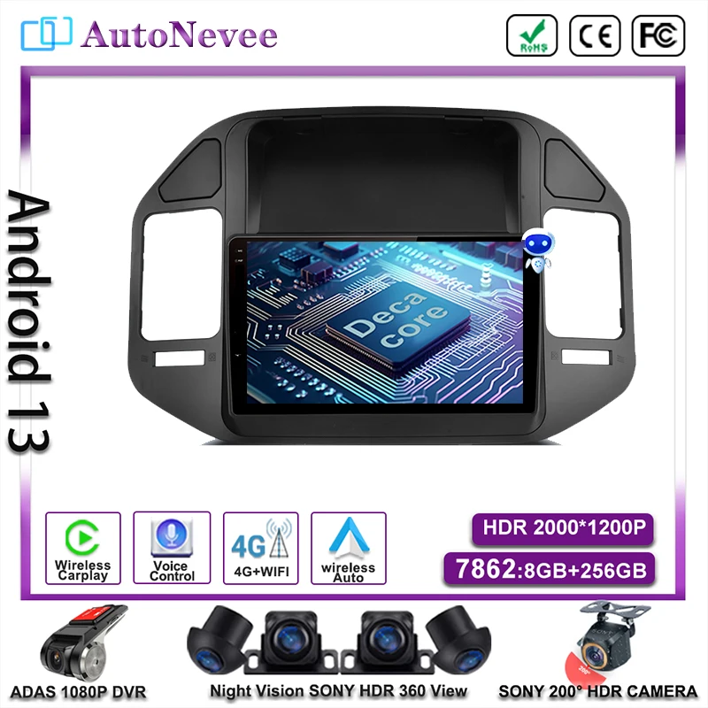 Android Auto For Mitsubishi Pajero V73 2008-2011Radio Stereo Multimedia Car Player GPS Navigation DVD NO 2DIN Carplay Head Unit
Android Auto For Mitsubishi Pajero V73 2008-2011Radio Stereo Multimedia Car Player GPS Navigation DVD NO 2DIN Carplay Head Unit