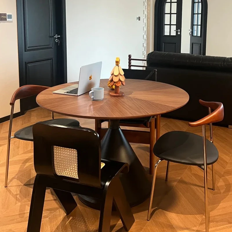 Center Medium Round Side Dressing Dining Table Coffee Sedentary Small Household Retro Style Walnut Nordic Kitchen Furniture
Center Medium Round Side Dressing Dining Table Coffee Sedentary Small Household Retro Style Walnut Nordic Kitchen Furniture