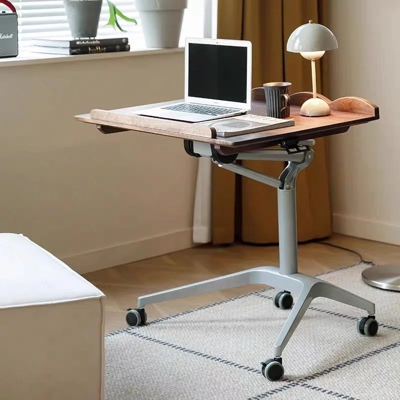 Compact Adjustable Walnut Desk with Casters - Mobile Workstation for Laptop, Writing, Home & Bedroom Laptop Standing Desk
Compact Adjustable Walnut Desk with Casters - Mobile Workstation for Laptop, Writing, Home & Bedroom Laptop Standing Desk