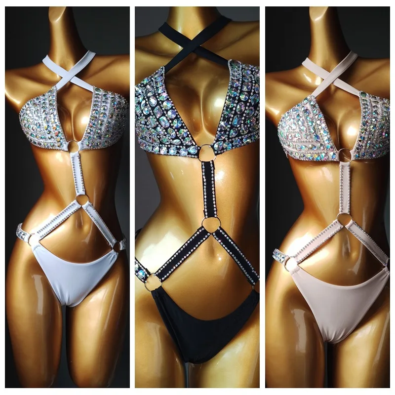 2023 New Diamond Chain Bikini One Piece Three Point Sexy Swimwear, High Waist Strap Nightclub Dress Party Dress Swimsuit Women
2023 New Diamond Chain Bikini One Piece Three Point Sexy Swimwear, High Waist Strap Nightclub Dress Party Dress Swimsuit Women