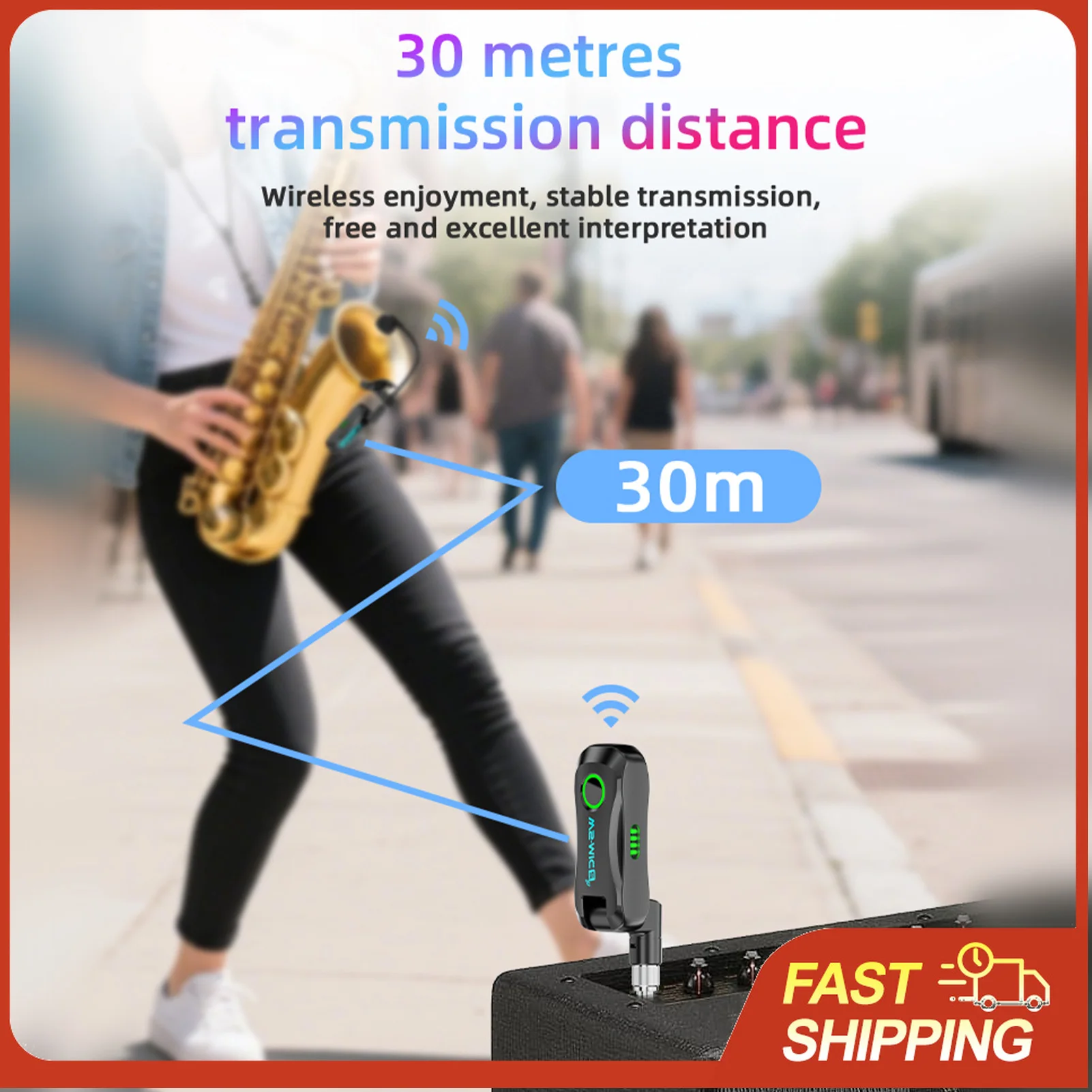 Wireless Saxophone Microphone HD 48KHz Lossless Sound 2.4G No Interference 360° Adjustable ClipOn for Band Performance Rehearsal
Wireless Saxophone Microphone HD 48KHz Lossless Sound 2.4G No Interference 360° Adjustable ClipOn for Band Performance Rehearsal