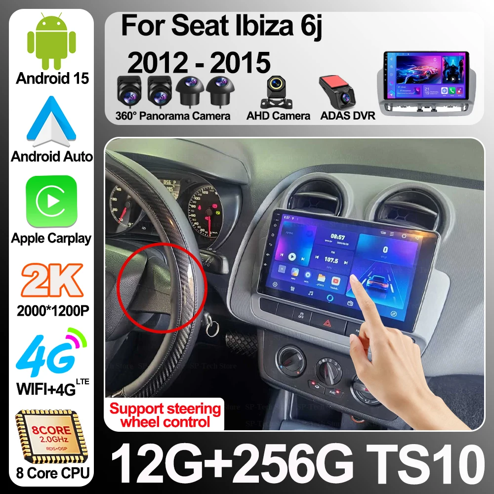 Car Radio For Seat Ibiza 6j 2012 - 2015 Android 16 Multimedia Video Player Gps 5g Wifi Carplay Auto Wireless Stereo No 2din Rds
Car Radio For Seat Ibiza 6j 2012 - 2015 Android 16 Multimedia Video Player Gps 5g Wifi Carplay Auto Wireless Stereo No 2din Rds