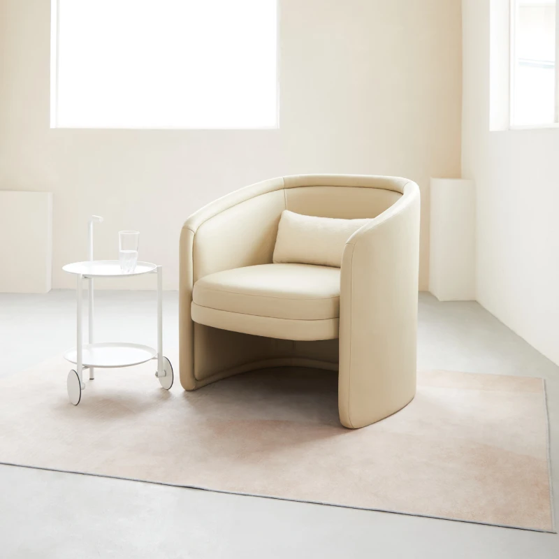 Light luxury leather small sofa living room single sofa bedroom study lazy armchair
Light luxury leather small sofa living room single sofa bedroom study lazy armchair