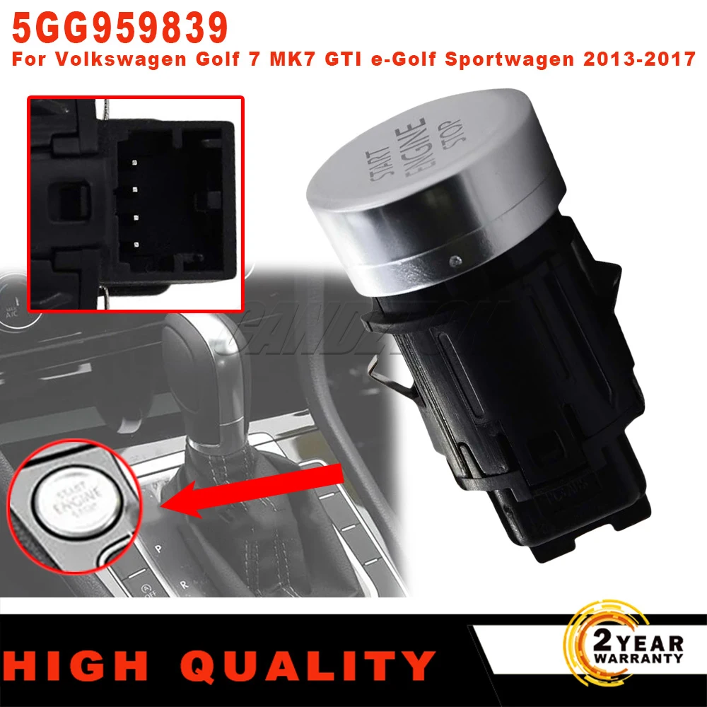 5GG959839 Engine Start Stop Button Ignition Switch 1 Pc New 4 Pins Black For VW Golf MK7 T-Roc Easy Installation car accessories
5GG959839 Engine Start Stop Button Ignition Switch 1 Pc New 4 Pins Black For VW Golf MK7 T-Roc Easy Installation car accessories
