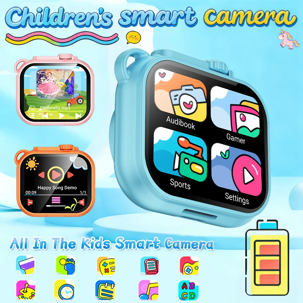 2026 Children's Smartwatch With Camera Video Record Photo 1.85" HD Display Watch Storybooks Vocabulary Learning Game Alarm Clock
2026 Children's Smartwatch With Camera Video Record Photo 1.85" HD Display Watch Storybooks Vocabulary Learning Game Alarm Clock