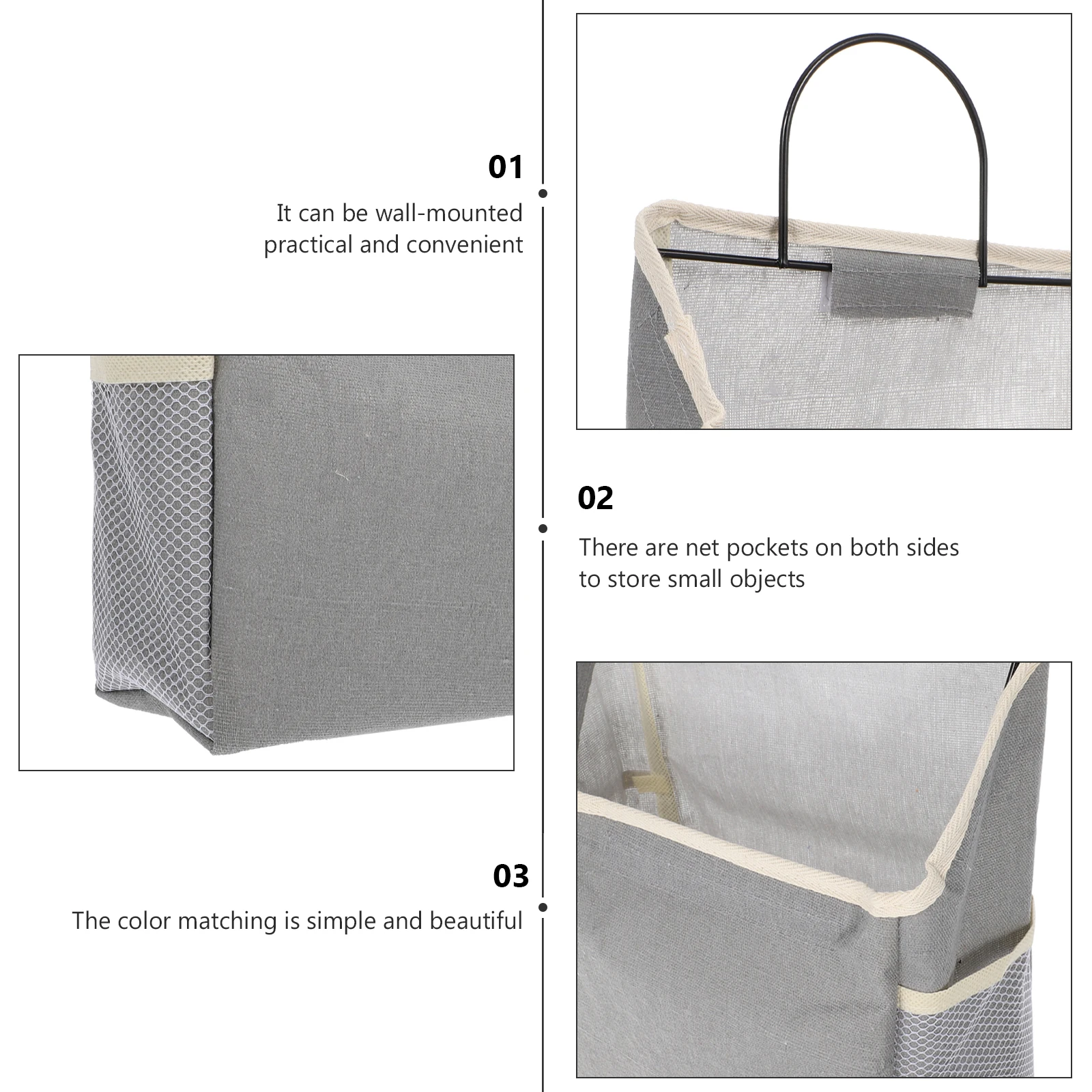 1 set Wall Mounted Storage Bag Hanging Fabric Organizer Home Decor Multi-purpose Sundry Pouch Tidy Room Practical Use
1 set Wall Mounted Storage Bag Hanging Fabric Organizer Home Decor Multi-purpose Sundry Pouch Tidy Room Practical Use
