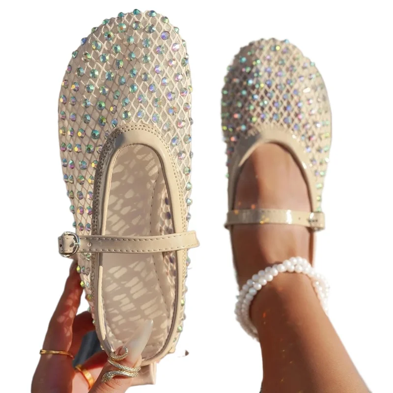 Breathable Mesh Rhinestone Decorated Large Size Mesh Women's Mary Jane Flats 2026 Spring Autumn Fashionable Women's Shoes
Breathable Mesh Rhinestone Decorated Large Size Mesh Women's Mary Jane Flats 2026 Spring Autumn Fashionable Women's Shoes