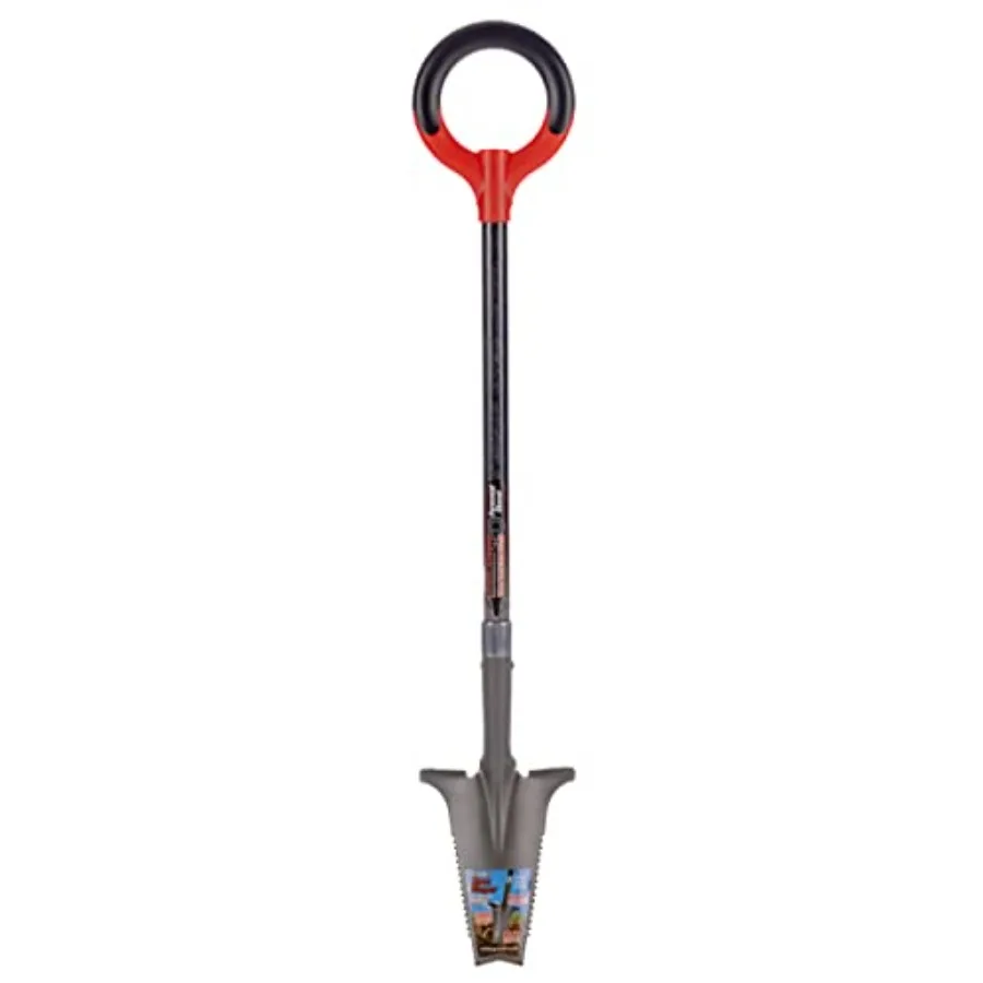 Perennial Garden Shovel with Serrated Blade for Digging and Root Cutting Fiberglass Shaft Heavy Duty Steel Spade Red
Perennial Garden Shovel with Serrated Blade for Digging and Root Cutting Fiberglass Shaft Heavy Duty Steel Spade Red
