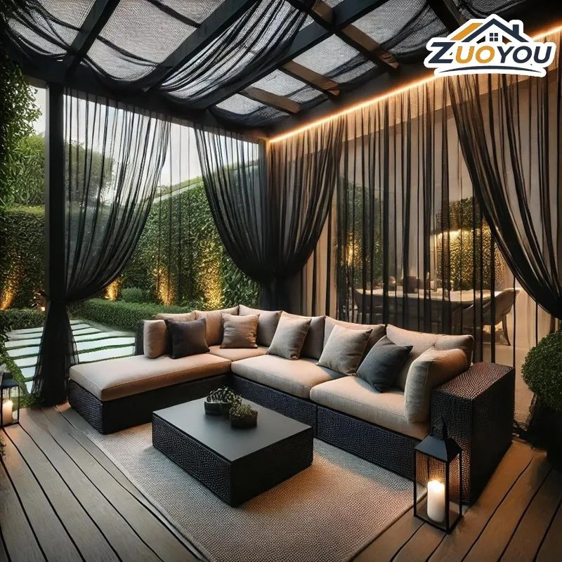 Outdoor Sheer Curtain Mesh Mosquito Net Rod Pocket Privacy Screen for Patio Balcony Garden Terrace Gazebo Pergola Sunroom Villa
Outdoor Sheer Curtain Mesh Mosquito Net Rod Pocket Privacy Screen for Patio Balcony Garden Terrace Gazebo Pergola Sunroom Villa