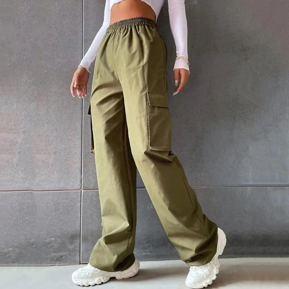 2026 new Women Cargo Pants Elastic Waist Wide Leg Solid Color Trousers Casual Joggers Sweatpants with Side Flap Pocket
2026 new Women Cargo Pants Elastic Waist Wide Leg Solid Color Trousers Casual Joggers Sweatpants with Side Flap Pocket
