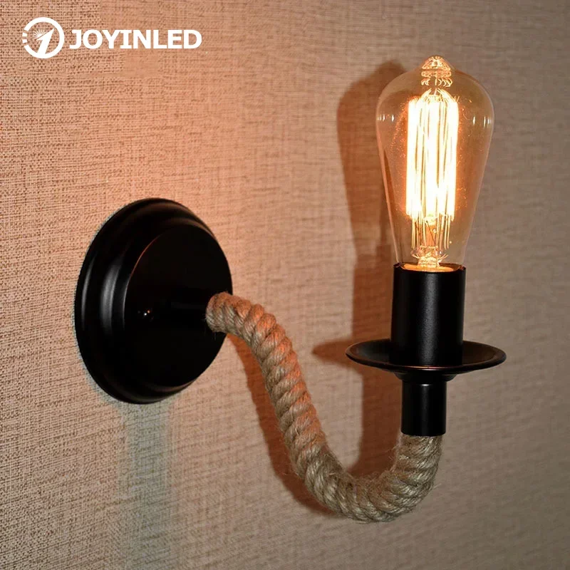 JOYINLED новый дизайн ретро E27 дерево ресторан кафе-бар потолочный светильник промышленный винтажный прикроватный настенный светильник из пеньковой веревки
JOYINLED новый дизайн ретро E27 дерево ресторан кафе-бар потолочный светильник промышленный винтажный прикроватный настенный светильник из пеньковой веревки