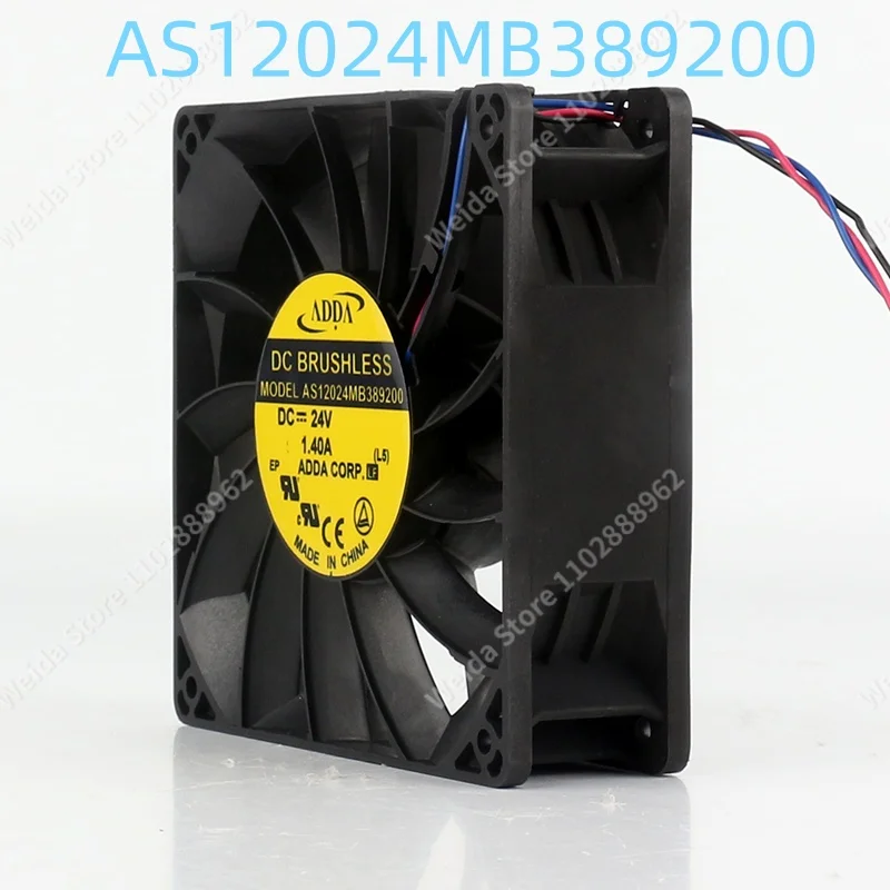 ADDA 12038 12V 48V DC 24V AS12024MB389200 1.40A AC EC three-wire High-flow Frequency Converter
ADDA 12038 12V 48V DC 24V AS12024MB389200 1.40A AC EC three-wire High-flow Frequency Converter