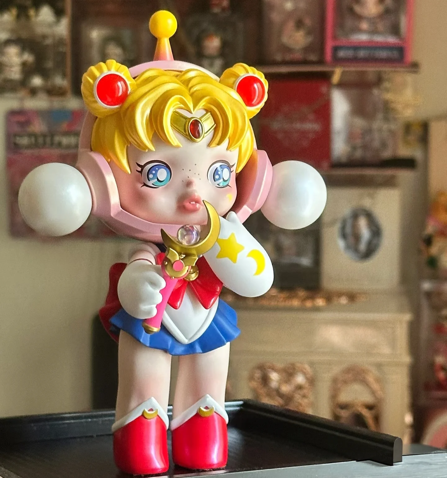 Action Figurine Model Skullpanda X Sailor Moon Figure Genuine 18cm New Skullpanda Collection Pvc Statue Cute Model Gk Toy Gift
Action Figurine Model Skullpanda X Sailor Moon Figure Genuine 18cm New Skullpanda Collection Pvc Statue Cute Model Gk Toy Gift