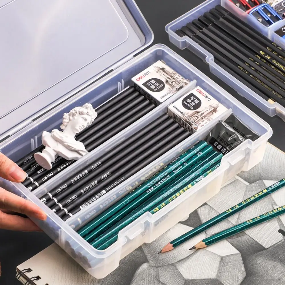 Storage Box Pen Pencil Box Waterproof Multifunctional Pencil Case Box Large Capacity Transparent Pencil Organizer Sundries
Storage Box Pen Pencil Box Waterproof Multifunctional Pencil Case Box Large Capacity Transparent Pencil Organizer Sundries