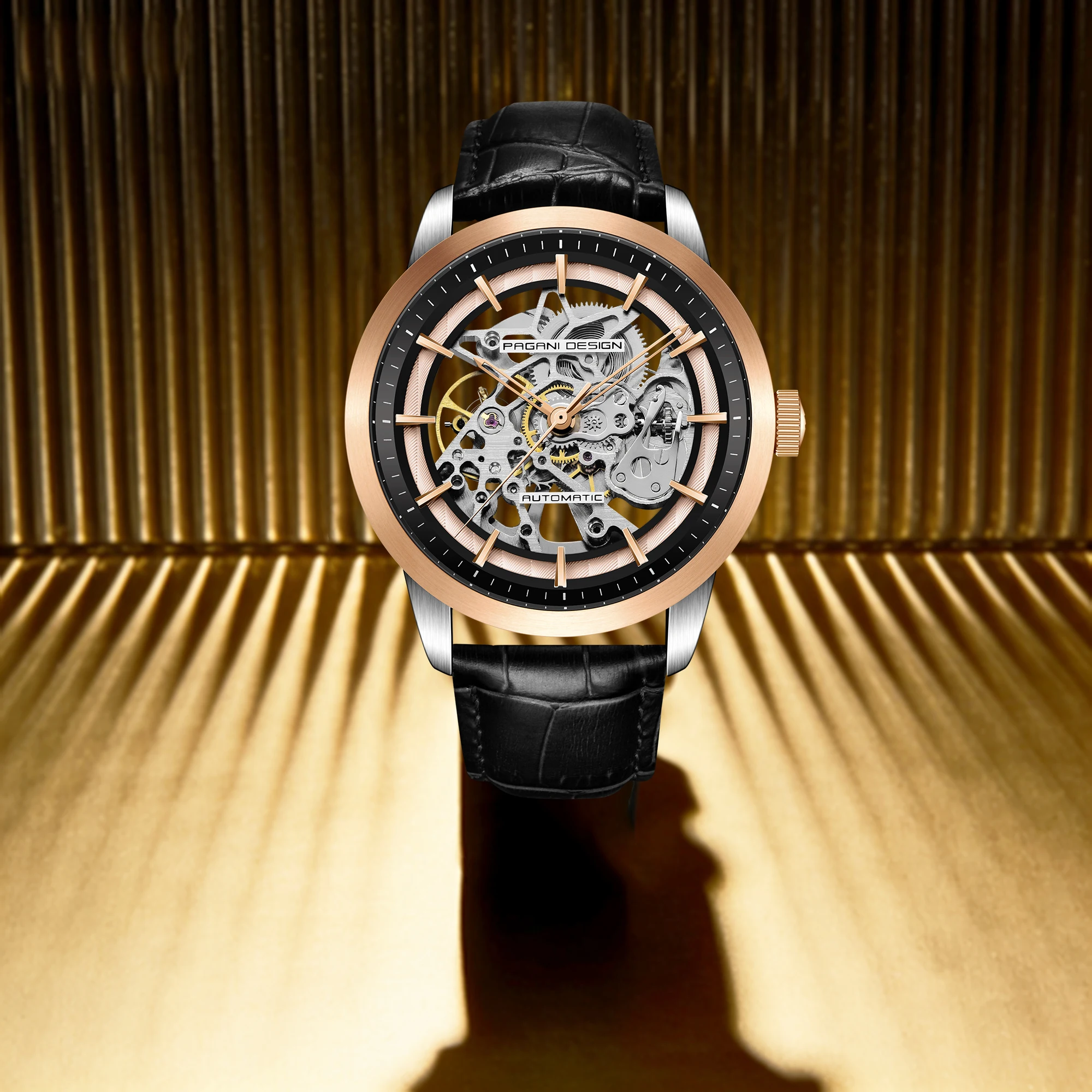 PAGANI DESIGN Urban Dress Luxury Men's Mechanical Watch British Elegance Leather Tourbillon Hardlex Hollow Dial Waterproof Watch
PAGANI DESIGN Urban Dress Luxury Men's Mechanical Watch British Elegance Leather Tourbillon Hardlex Hollow Dial Waterproof Watch