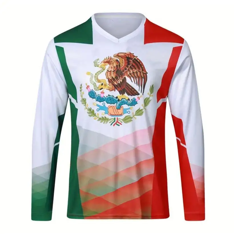 Bmx MTB мото Джерси для мотокросса mexico внедорожные эндуро трикотажные изделия для скоростного спуска мотоциклетный трикотаж для горного велосипеда DH велосипедная рубашка
Bmx MTB мото Джерси для мотокросса mexico внедорожные эндуро трикотажные изделия для скоростного спуска мотоциклетный трикотаж для горного велосипеда DH велосипедная рубашка