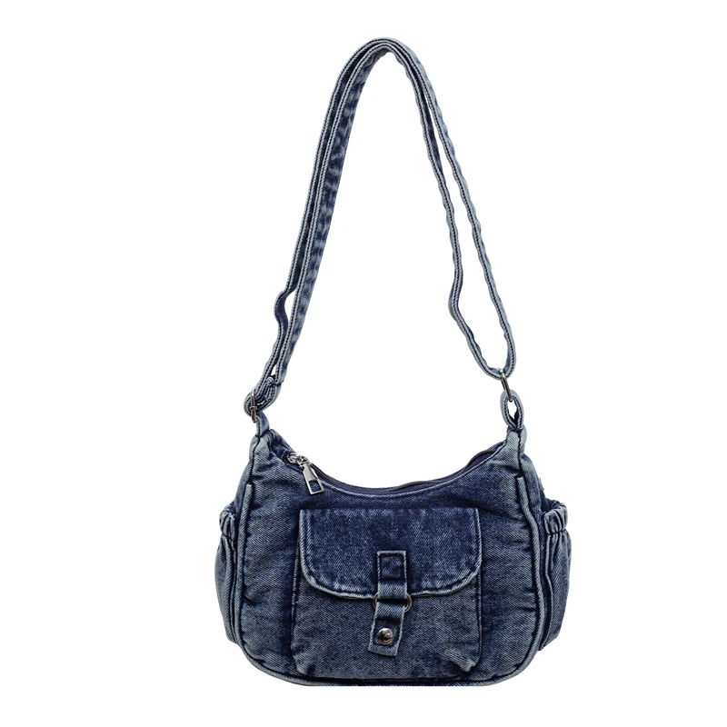 Small Washed Denim Crossbody Bag Durable Multi Pocket Jeans Shoulder Bag Adjustable Strap Organizer Sling Bag for Daily Travel
Small Washed Denim Crossbody Bag Durable Multi Pocket Jeans Shoulder Bag Adjustable Strap Organizer Sling Bag for Daily Travel