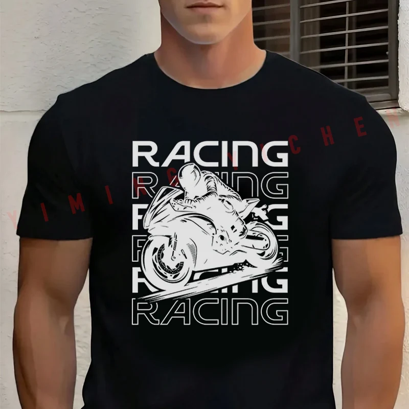 Creative Motorcycle Racing Design T-Shirt Men‘s Cotton Summer Short-sleeved Casual Streetwear Tops Tee
Creative Motorcycle Racing Design T-Shirt Men‘s Cotton Summer Short-sleeved Casual Streetwear Tops Tee