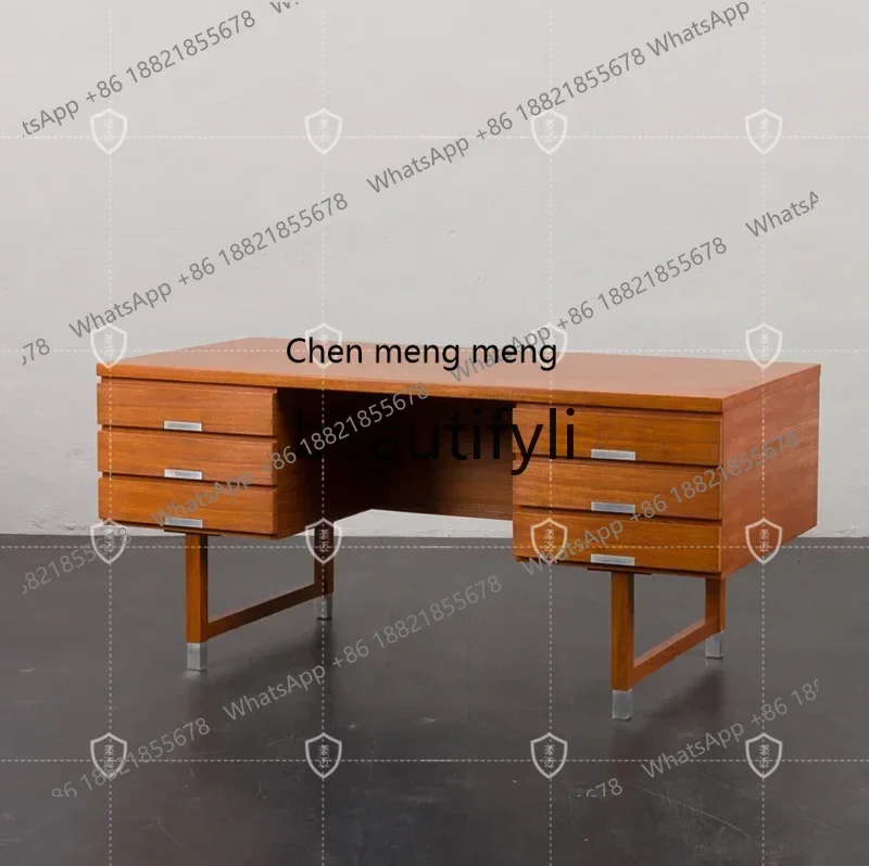 zq1Medieval solid wood desk retro writing desk Nordic teak desk customization
zq1Medieval solid wood desk retro writing desk Nordic teak desk customization