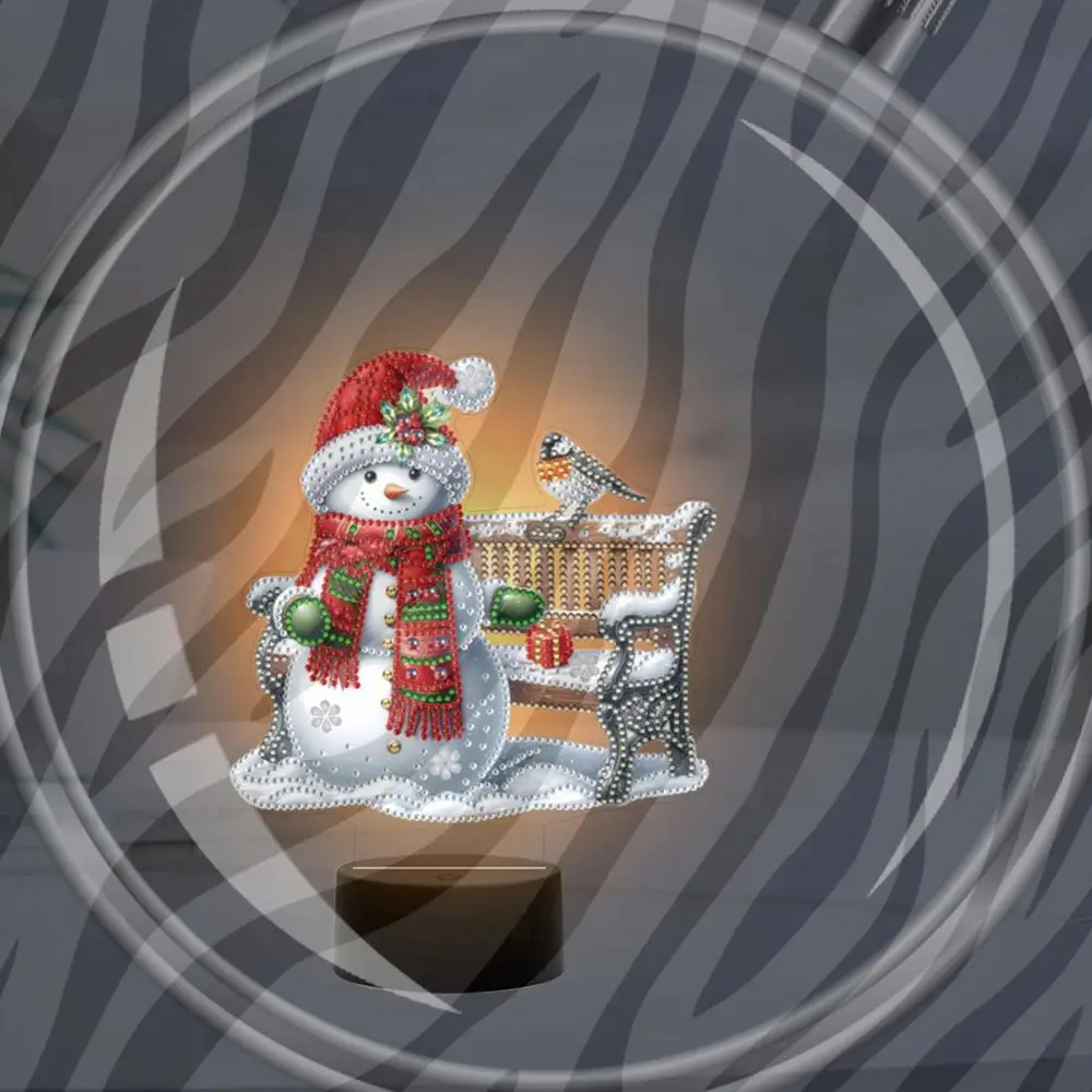 Acrylic Double Sided Xmas Snowman 5D Diamond Painting Night Light for Tabletop (C)
Acrylic Double Sided Xmas Snowman 5D Diamond Painting Night Light for Tabletop (C)