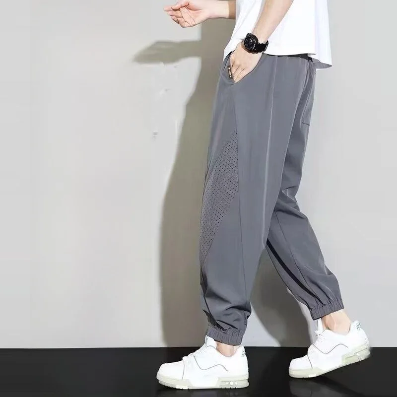 Ice Silk Men's Casual Pants Thin Model Qui Dry Sportswear mid Waist Trousers for Summer Outdoor Activities Khaki Color
Ice Silk Men's Casual Pants Thin Model Qui Dry Sportswear mid Waist Trousers for Summer Outdoor Activities Khaki Color