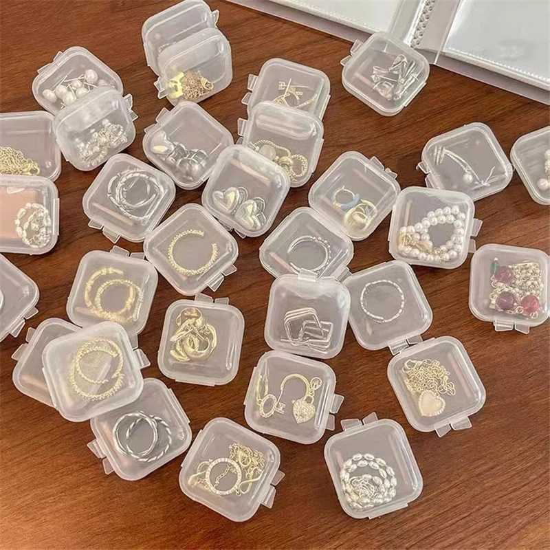 30PCS Small Boxes Square Transparent Plastic Box Jewelry Storage Case Finishing Container Packaging Storage Box for Earrings
30PCS Small Boxes Square Transparent Plastic Box Jewelry Storage Case Finishing Container Packaging Storage Box for Earrings