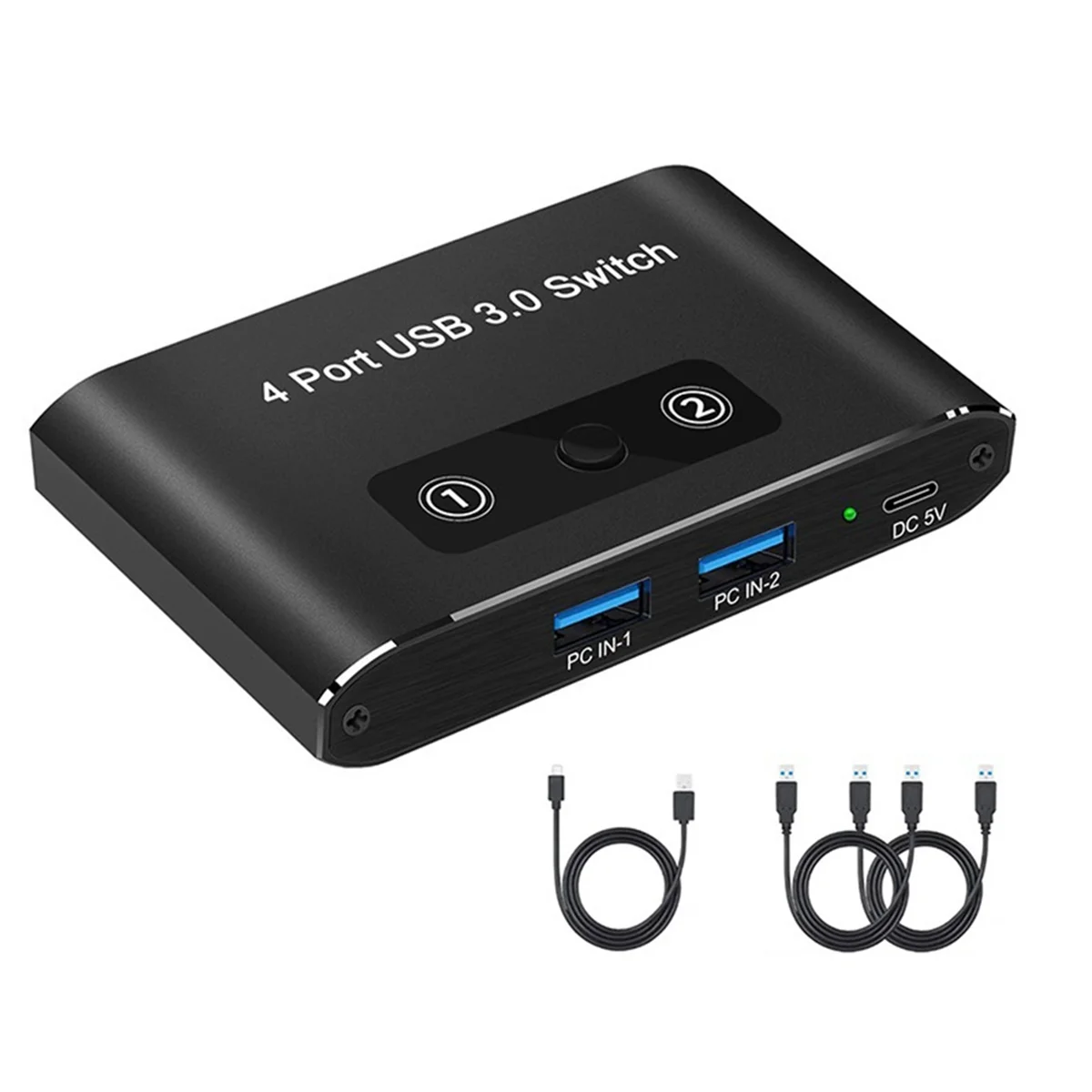 IYBBW-4 Port USB 3.0 Switcher 2 in 4 Out KVM Switch USB Switch KVM Switcher Printer Sharer for Computer Keyboard
IYBBW-4 Port USB 3.0 Switcher 2 in 4 Out KVM Switch USB Switch KVM Switcher Printer Sharer for Computer Keyboard
