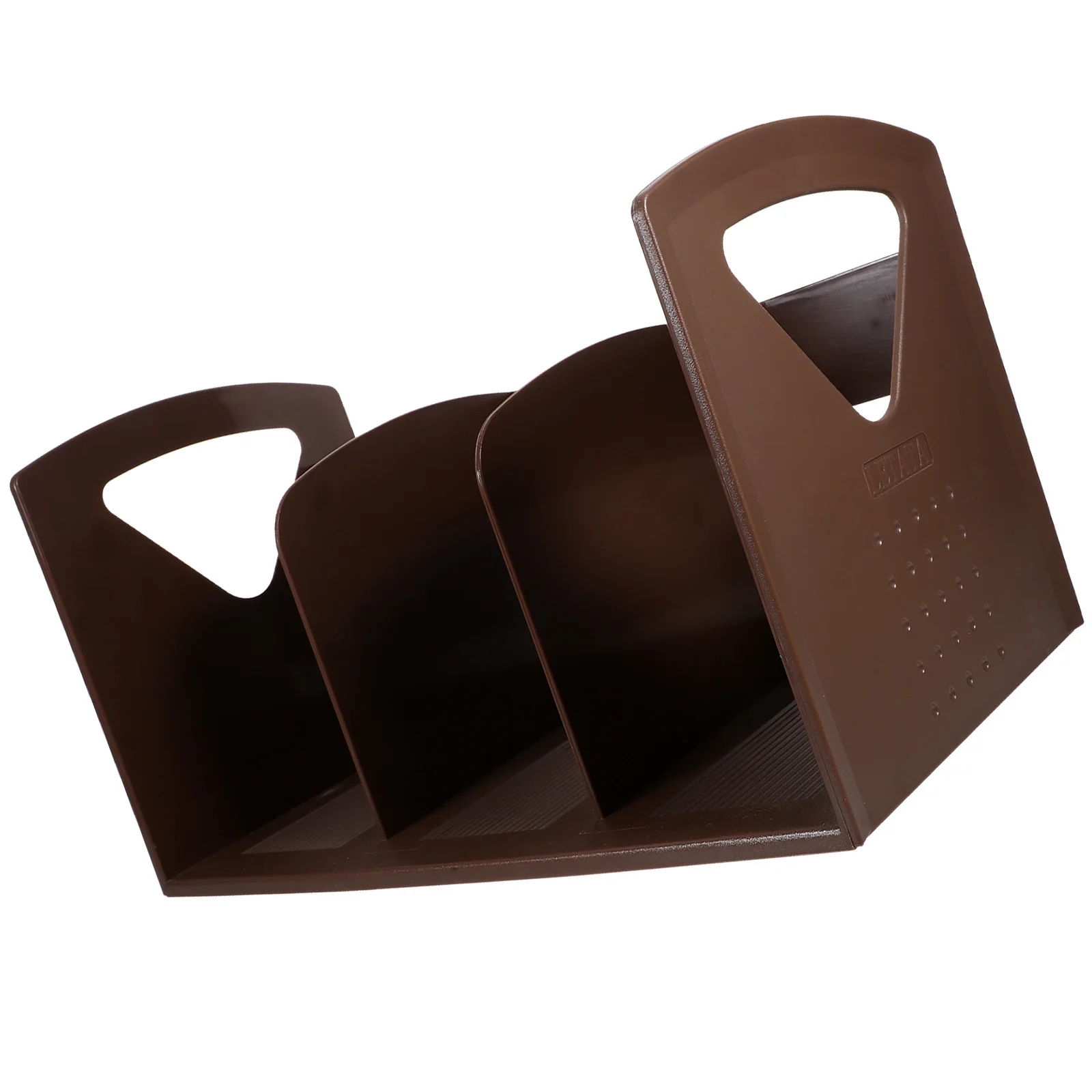 Large Desktop Bookshelf Coffee Color Portable Practical Organizer for School Office Home Document File Storage 
Large Desktop Bookshelf Coffee Color Portable Practical Organizer for School Office Home Document File Storage