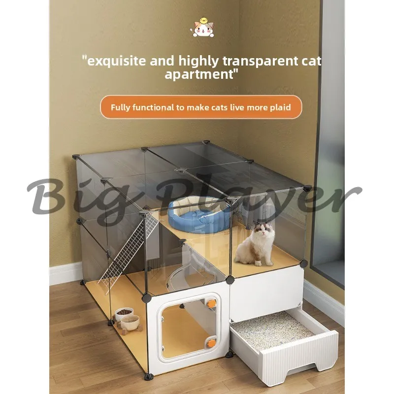 Вилла кошачья клетка бытовой Крытый кошачий гнездо унитаз встроенная одна комната, одна ванная комната и одна гостиная
Вилла кошачья клетка бытовой Крытый кошачий гнездо унитаз встроенная одна комната, одна ванная комната и одна гостиная