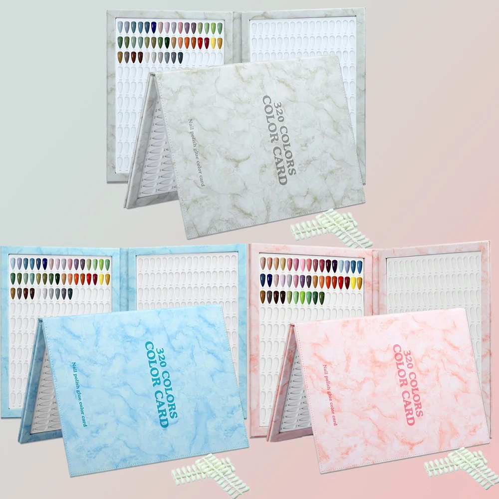High-end manicure leather, marble-patterned large color board, 320-color nail polish glue color card book display board sample
High-end manicure leather, marble-patterned large color board, 320-color nail polish glue color card book display board sample
