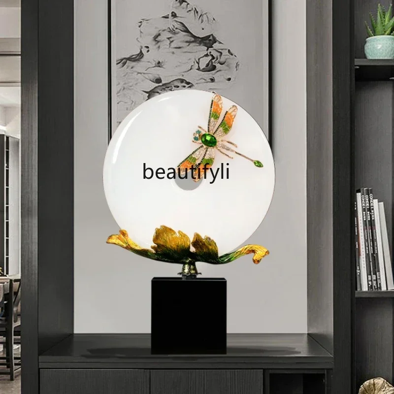Peace Buckle Jade Decoration Crafts Living Room Wine Cabinet TV Cabinet Hallway Decorations
Peace Buckle Jade Decoration Crafts Living Room Wine Cabinet TV Cabinet Hallway Decorations